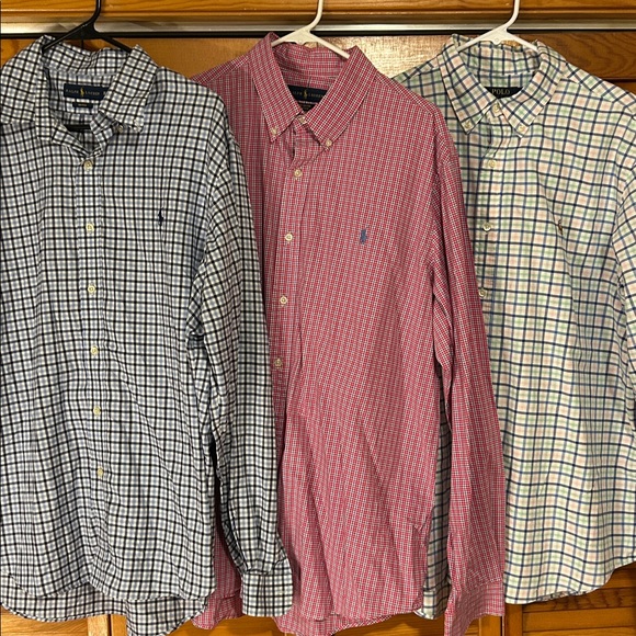 Ralph Lauren Men's Checkered Shirts - Black, Red, Green - Picture 11 of 12